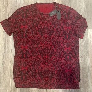 John Varvados USA Kaden Short Sleeve Hidden Skull Burnout Crew T-Shirt